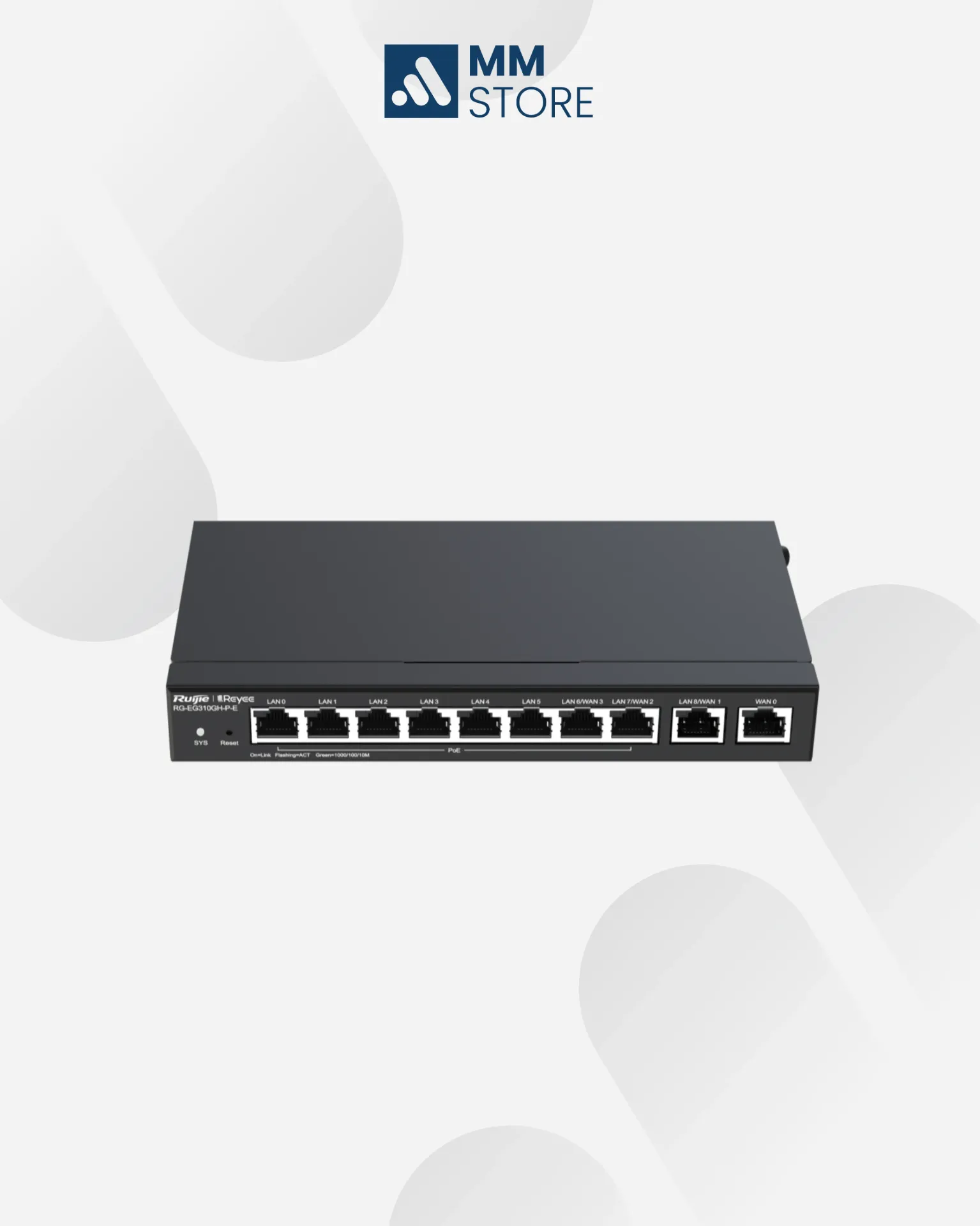 RG-EG310GH-P-E, Reyee10-Port High-Performance Cloud Managed PoE Office Router