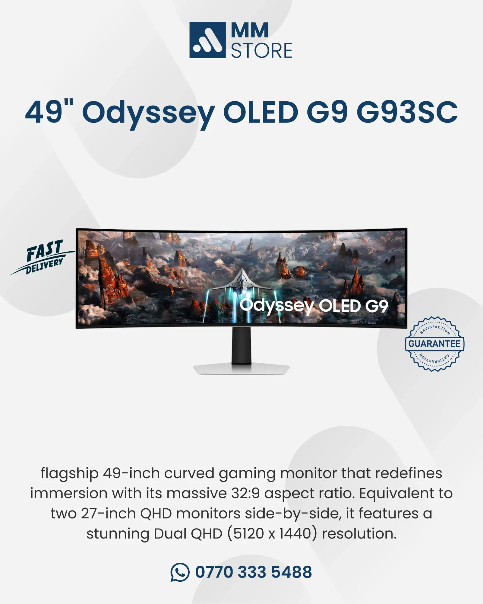 Samsung Odyssey OLED G9 49 inch (LS49CG934MXUE)