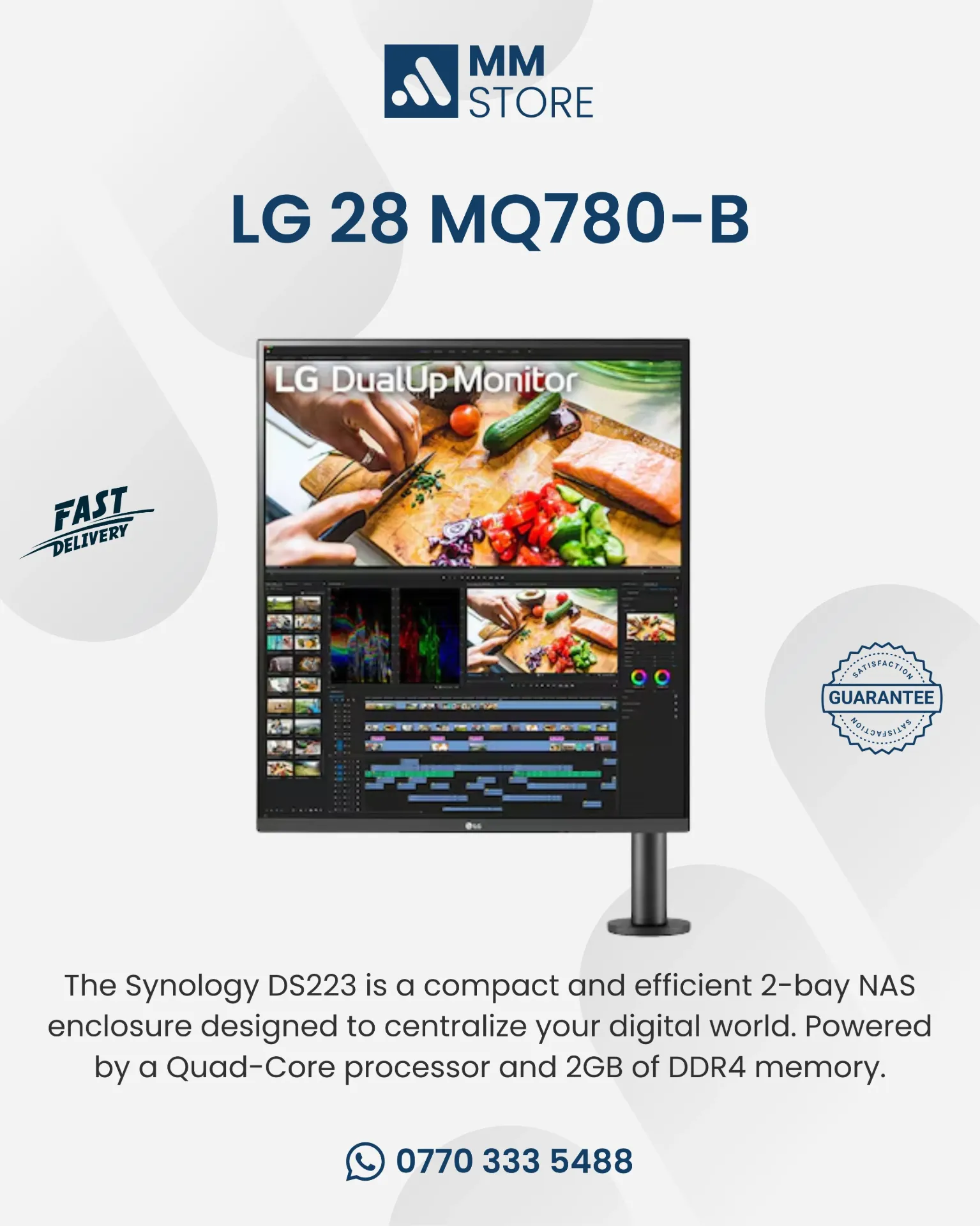 LG 28MQ780-B DualUp Monitor