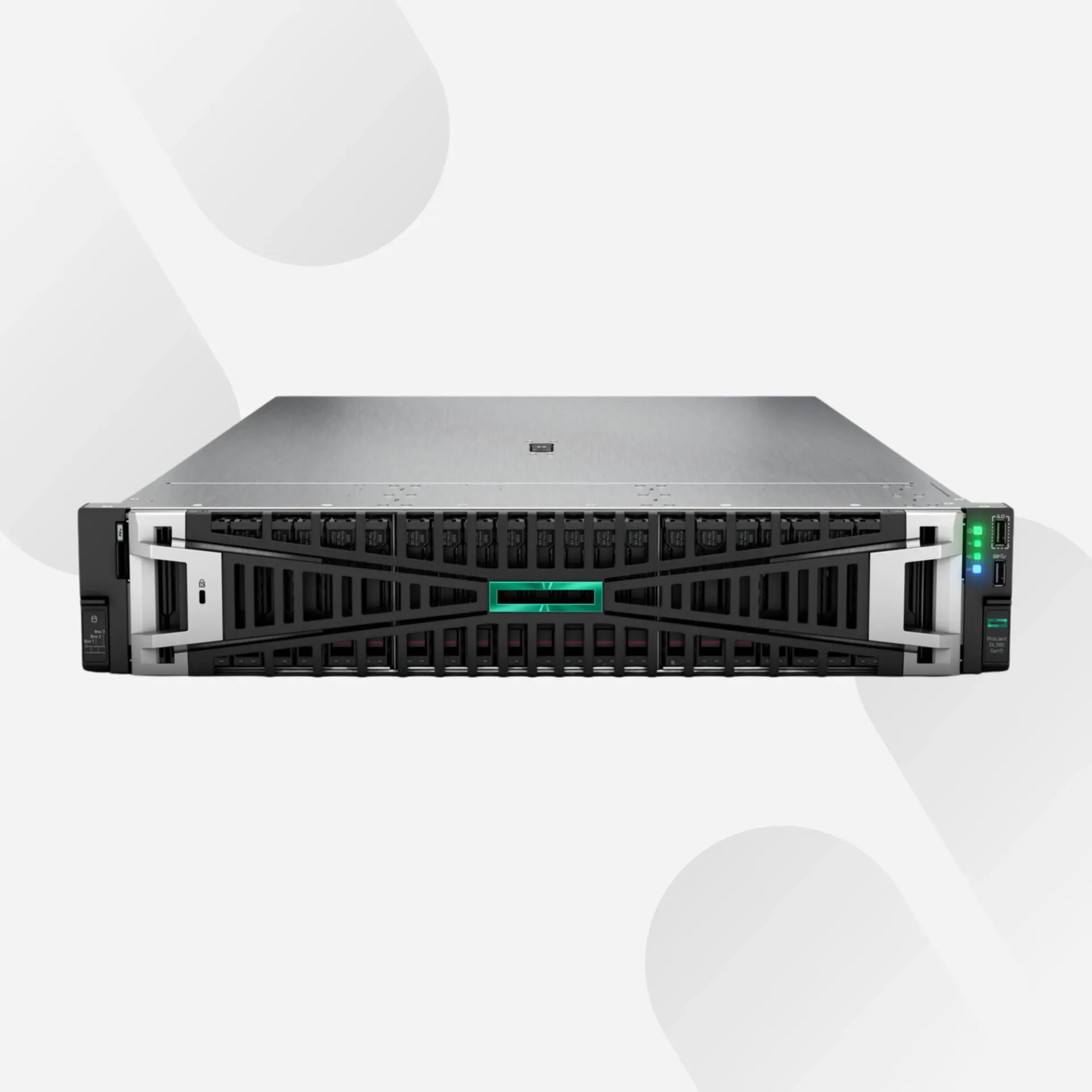 HPE DL380 Gen11 Server, 1× Xeon Gold 6530 32-Core, 128GB DDR5, 2×960GB SSD, 2×2.4TB SAS, 4×1G LAN, 2×1000W PSU, Rail Kit