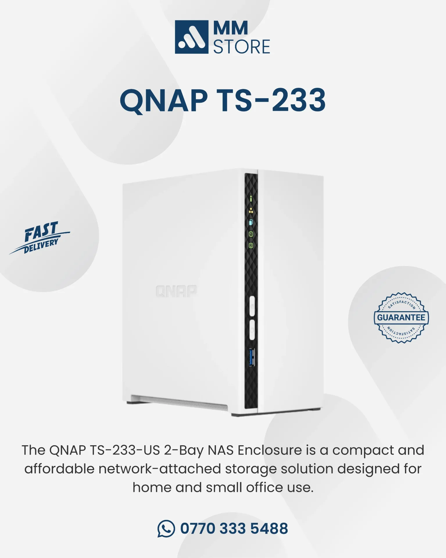QNAP TS-233-US 2-Bay NAS Enclosure