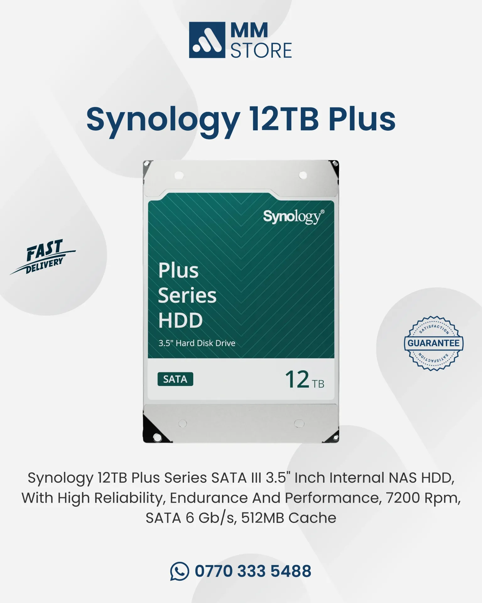 Synology 12TB Plus HAT3310-12T