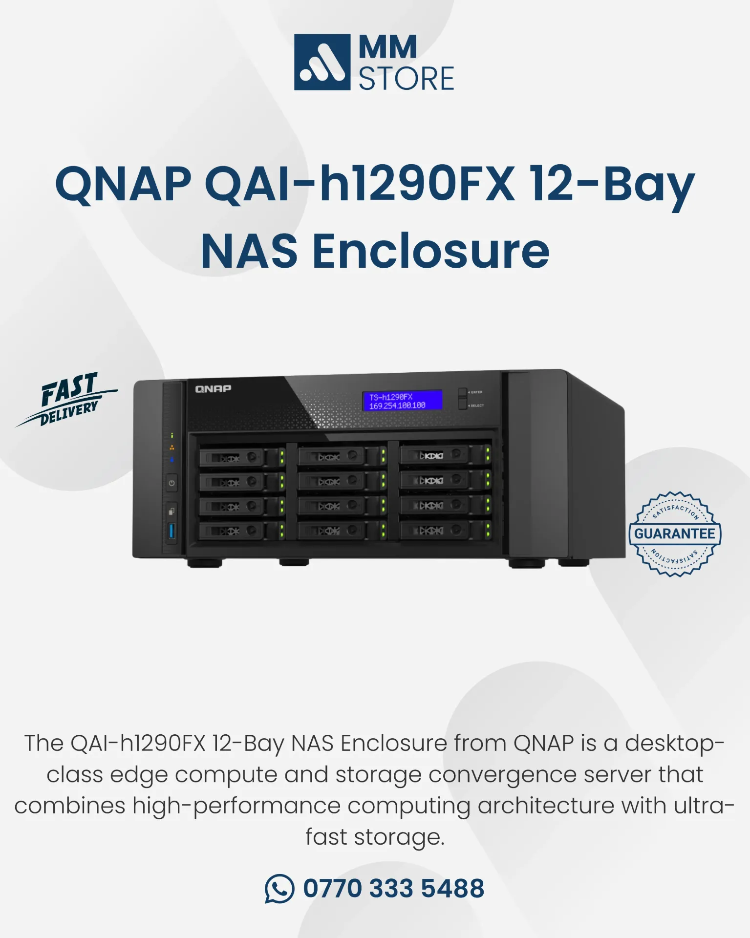 QNAP QAI-h1290FX 12-Bay NAS
