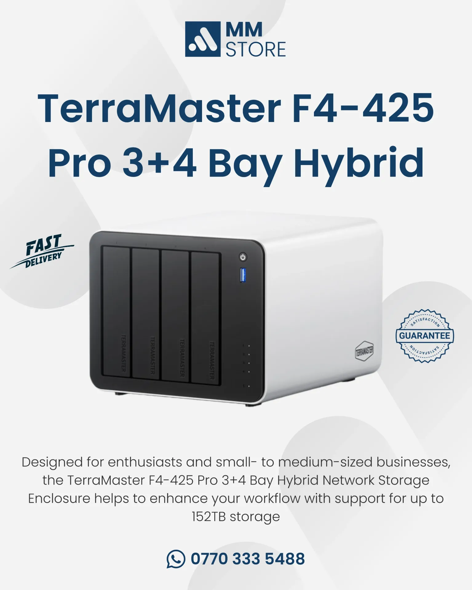 TerraMaster F4-425 Pro 3+4 Bay Hybrid