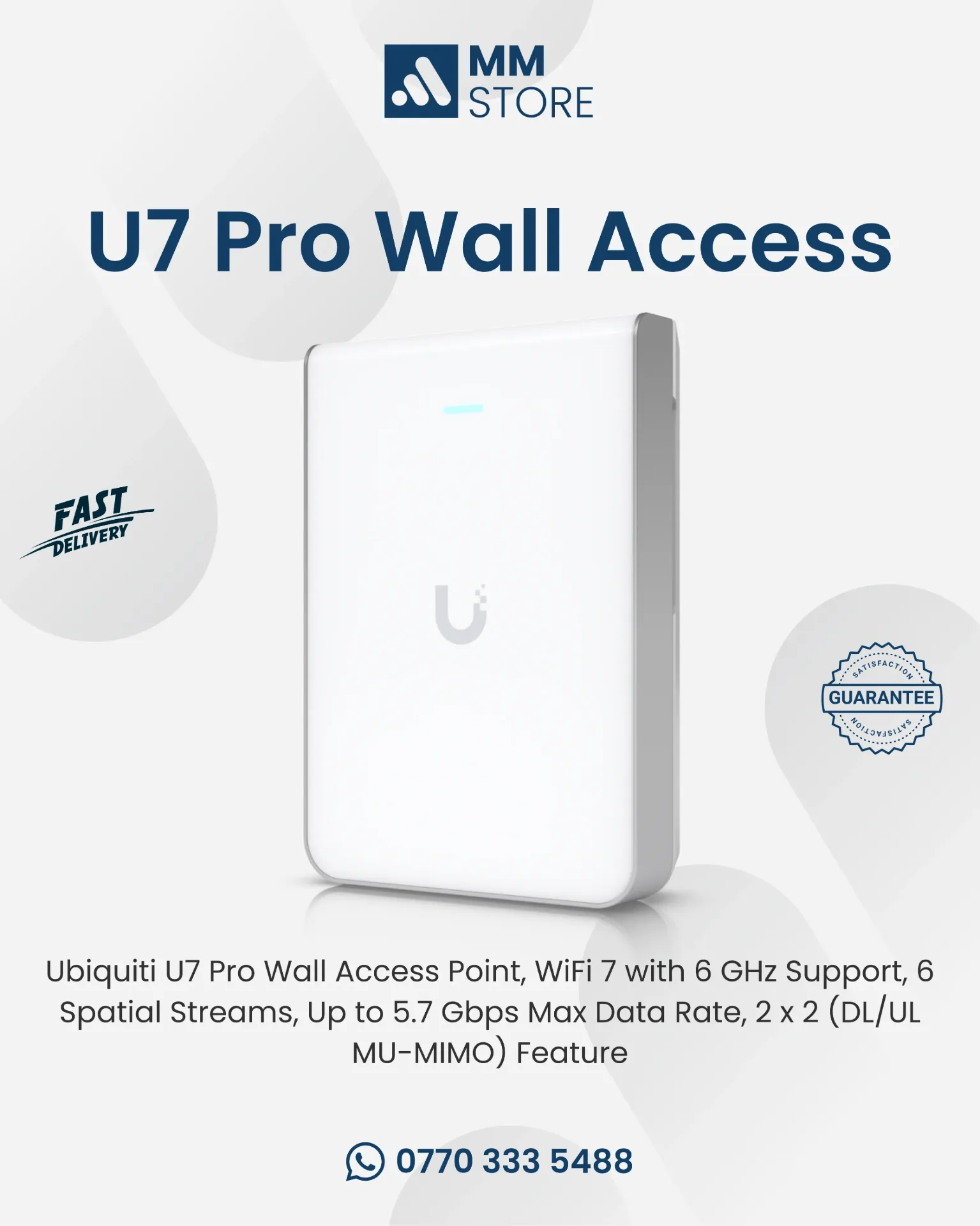 Unifi U7 Pro Wall Access