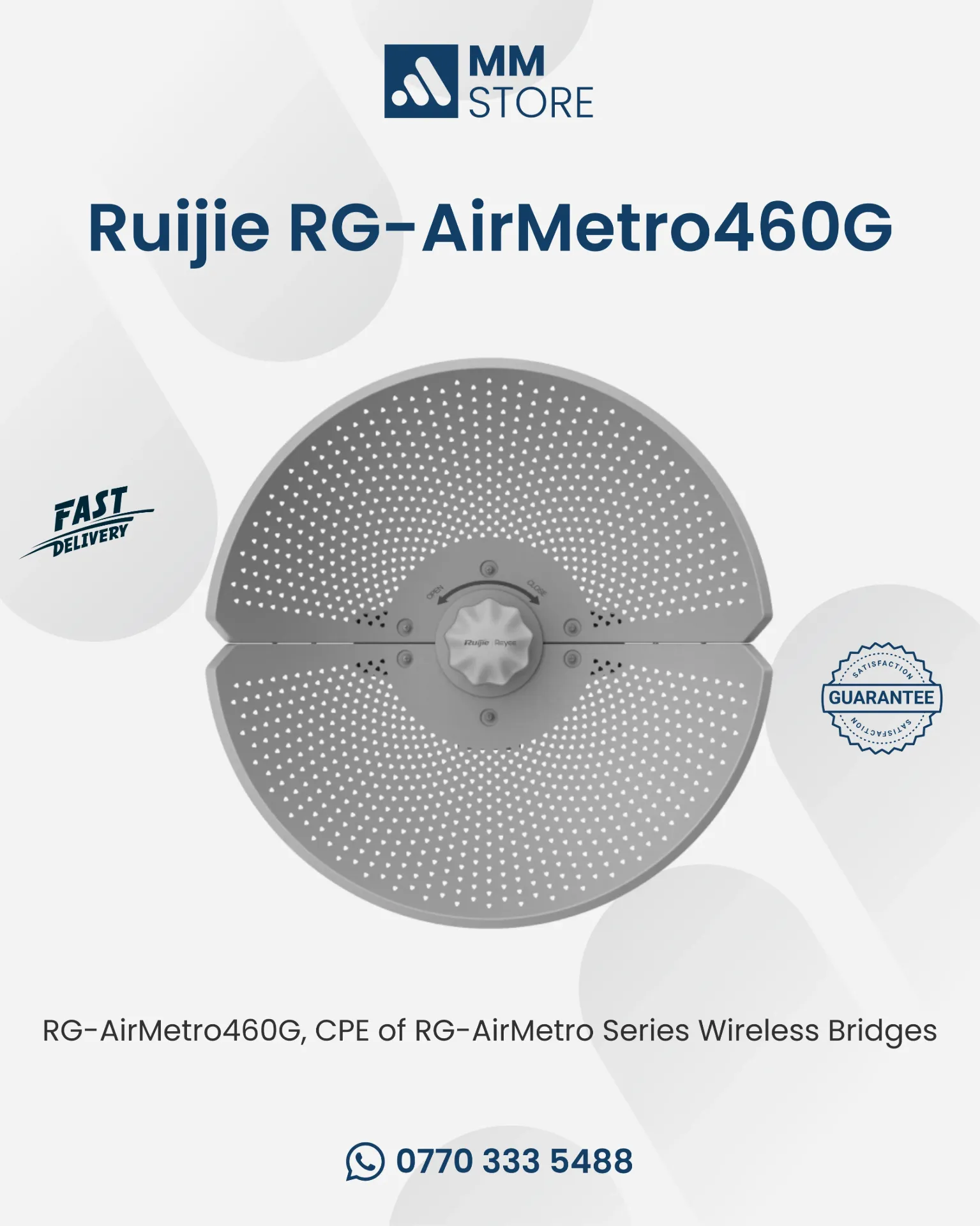 RG-AirMetro460G, CPE of RG-AirMetro Series Wireless Bridges