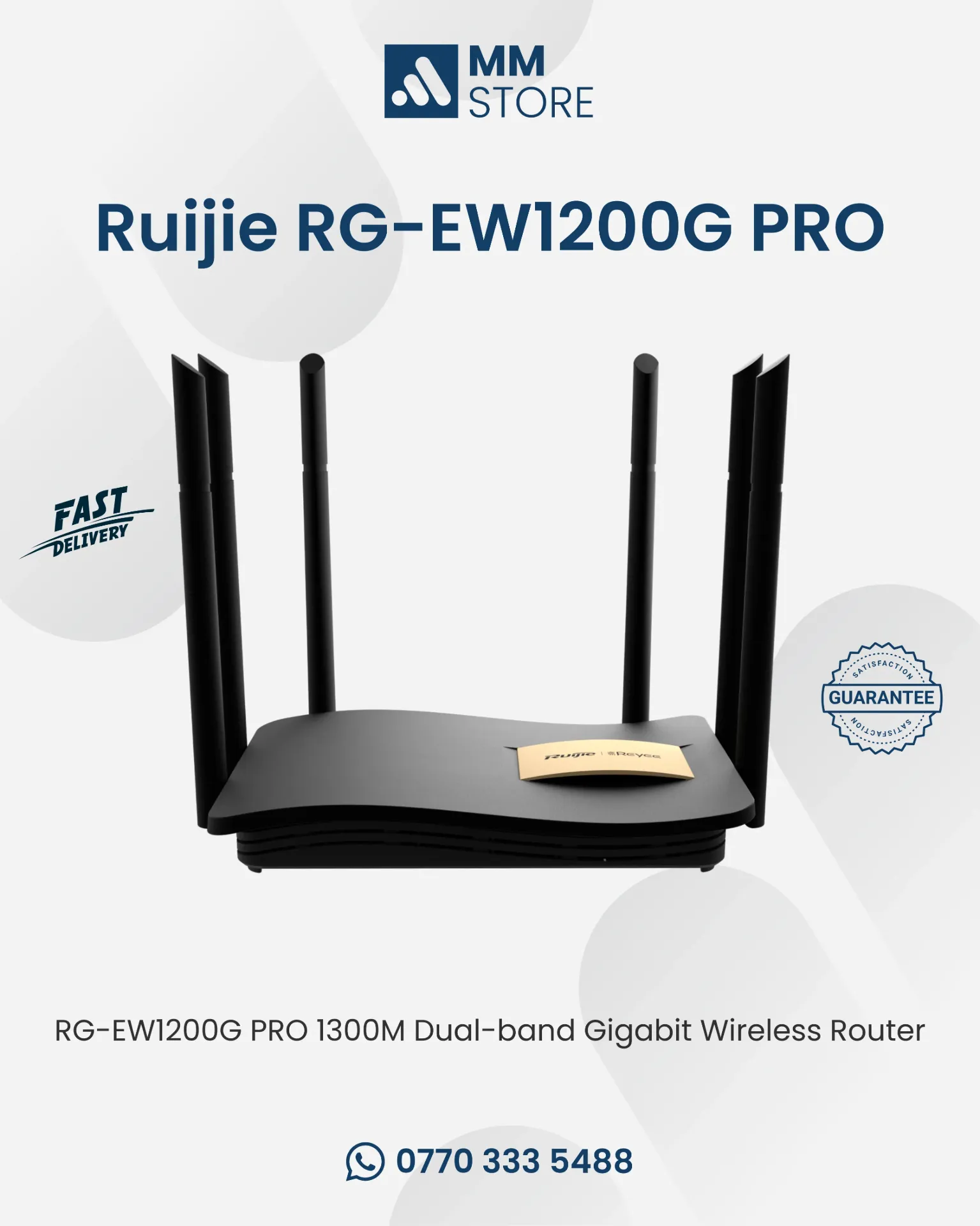RG-EW1200G PRO 1300M Dual-band Gigabit Wireless Router