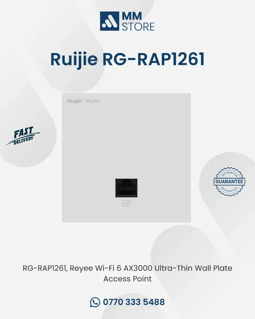 RG-RAP1261, Reyee Wi-Fi 6 AX3000 Ultra-Thin Wall Plate Access Point